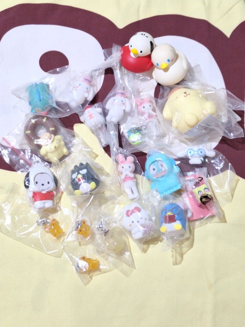 Sanrio anik anik take all (Category: Designer & Blind Box Toys) located in Mandaluyong City. Submitted by rneats (Listing ID 1464389055, Image 1). Description: Sanrio anik anik take all for sale. PHP 3,000 With freebies. (Last pic) PAYO MOP: BPI/Gcash MOD: Jnt/Lalamove Location: Mandaluyong.