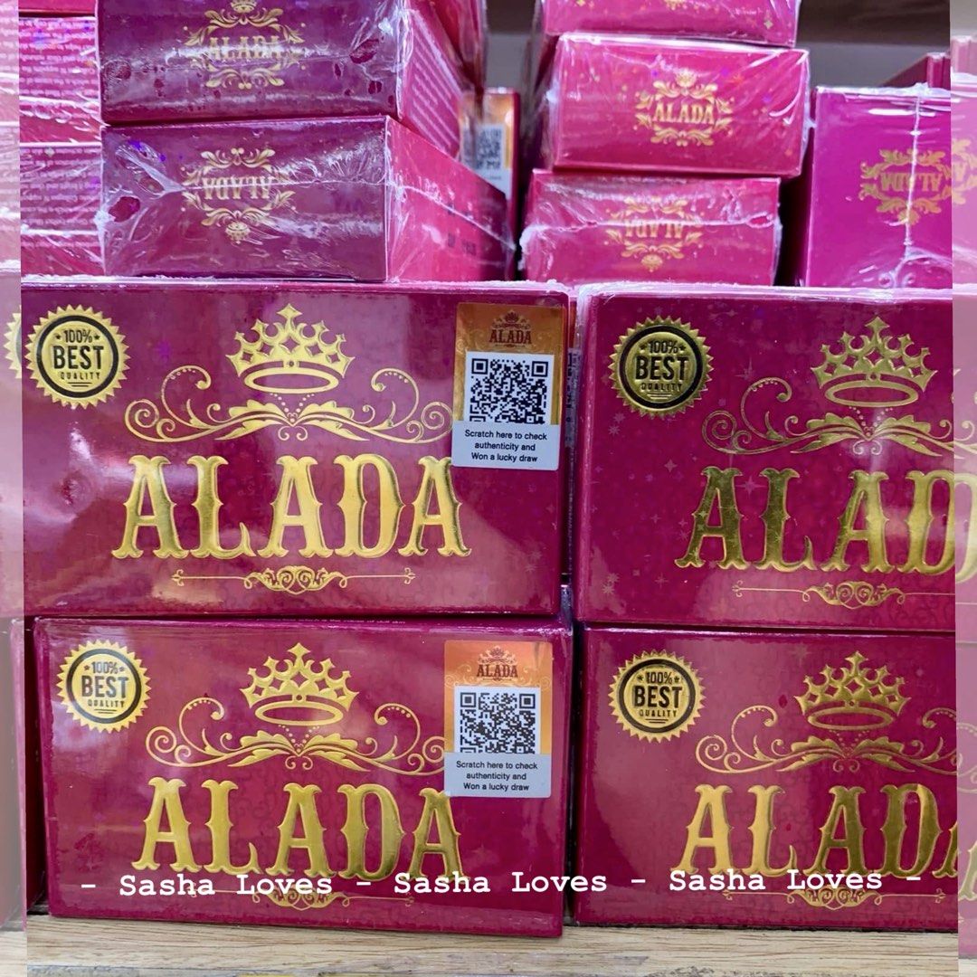 Sasha Loves - Bangkok Alada Soap (Category: Bath) located in Muntinlupa City. Submitted by sashaloves (Listing ID 1464534985, Image 2). Description: Sasha Loves - Bangkok Alada Soap Original from Thailand Available in full and mini sizes Full size: 160 grams Mini size: 80 grams Helps to whiten the skin, eliminate scars, & minimize dark spots Eliminates dead skin cells, nourishes the skin How to use: For body - wash and leave for 3-5 minutes then 