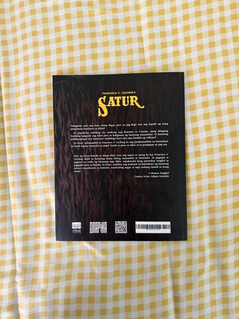 SATUR by Francisco V. Coching (Category: Comics & Manga) located in Manila. Submitted by znda.e (Listing ID 1464411371, Image 2). Description: - SATUR by Francisco V. Coching - Filipino Comic - Issue: nafold while traveling :( - Lalamove/Jnt (Pasay).