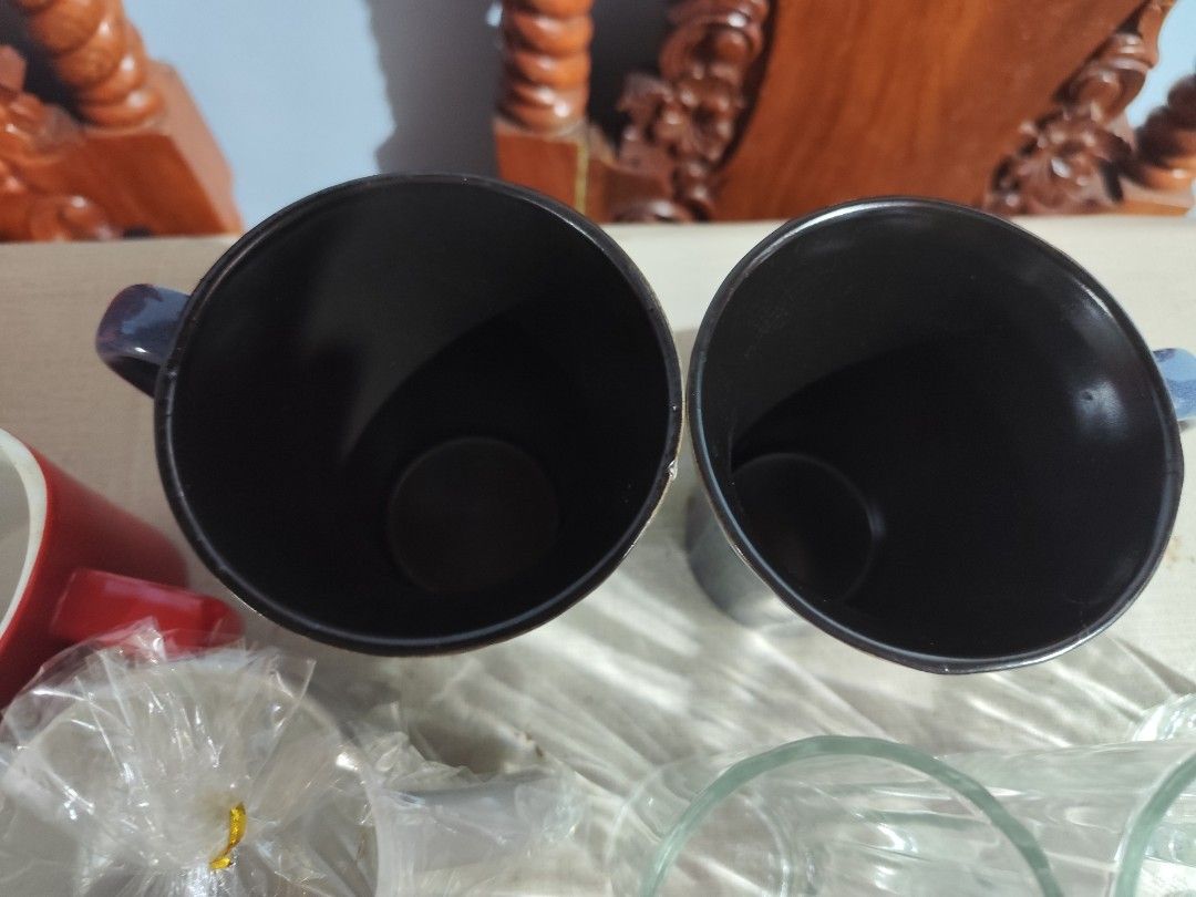 Set of 2 Blue Ceramic Mugs (Category: Coffee & Tea Tableware) located in Manila. Submitted by marriage031073advocate (Listing ID 1464453064, Image 3). Description: - Set of 2 blue ceramic mugs - Unique ribbed texture on the outside - Stylish dark interior - Perfect for coffee or tea - Dishwasher safe for easy cleaning - Japanese Mugs.