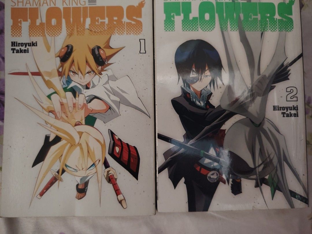 Shaman king flowers (Category: Comics & Manga) located in Iloilo. Submitted by bhogz23 (Listing ID 1464467272, Image 1). Description: Shaman king flower vol. 1 to 5 Price :550 each Take all : 2500 Takes place 10 years after the end of Shaman King Kang Zeng Bang and focuses on the life of Hana in his teenage years. Hana's Epoch (Oneshot), was originally released in the Mentalite fanbook. It is not considered canon at this time in the Shaman King u