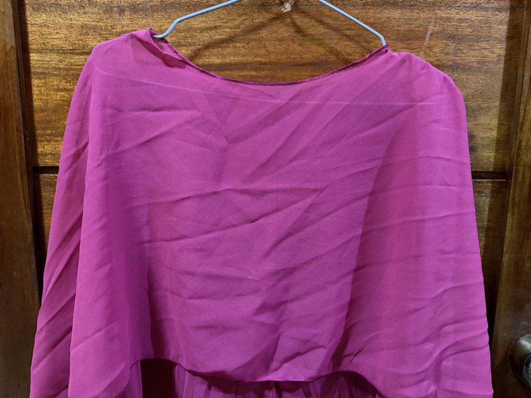 SHEIN HOT PINK SHAWL TOP (Category: Others Tops) located in Makati City. Submitted by inxdnl (Listing ID 1464494202, Image 2). Description: CAN SEND WHEN WORN AND MEASUREMENT IN GOOD CONDITION HAVEN’T WORN THE SHAWL CAN SHIP ASAP DID NOT LIKE THE COLOR SO WILL SELL.