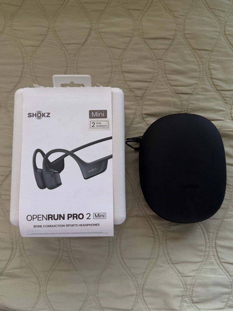 Shokz OpenRun Pro 2 Mini Bone Conduction Headphones Black (Category: Headphones & Headsets) located in Manila. Submitted by aureliusssss (Listing ID 1464416490, Image 1). Description: - Shokz OpenRun Pro 2 Mini Bone Conduction Headphones - Color: Black - Ideal for running, workouts, and outdoor activities - Bone conduction technology allows you to hear your surroundings while listening to music - Includes original carrying case - Comes with origi
