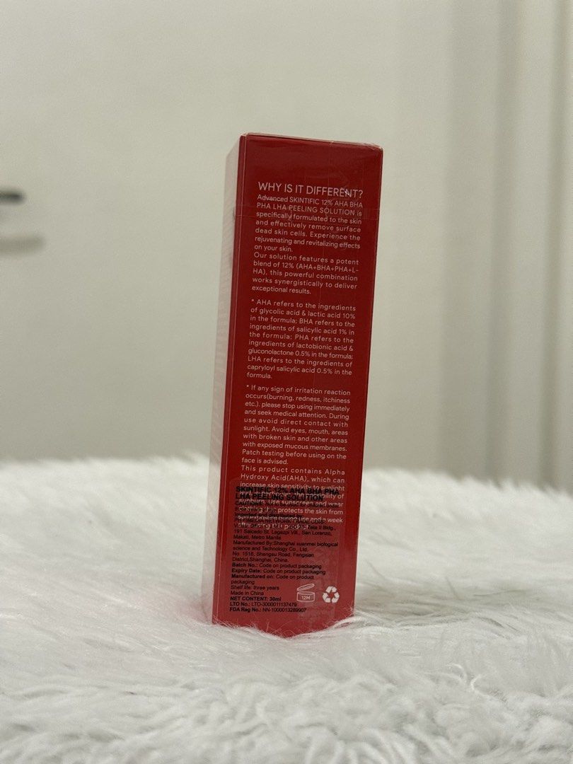Skintific aha bha peeling solution (Category: Face Care) located in Quezon City. Submitted by quirksandcurls (Listing ID 1464539914, Image 3). Description: .