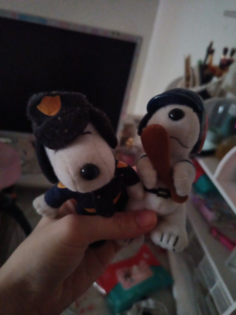 Snoopy Plush Toys - Firefighter & Baseball Player (Category: Plushies & Soft Toys) located in Guagua. Submitted by mxrll (Listing ID 1464443418, Image 3). Description: Snoopy mini plushie cashg jnt courier.