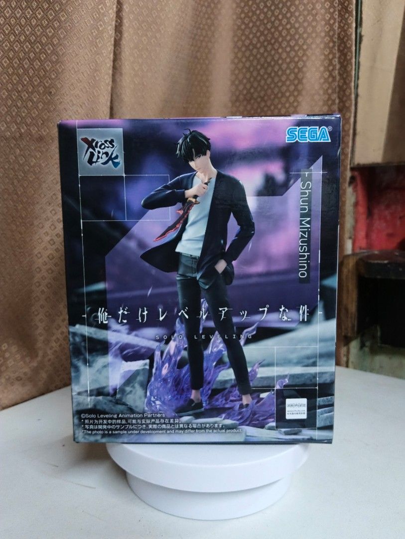 SOLO LEVELING, XROSSLINK SUNG JINWOO (Category: Figurines & Statues) located in Manila. Submitted by dahdaaa (Listing ID 1464399727, Image 1). Description: ↛ Condition: Mint in Box (with clam) ↛ can provide any proofs ↛ MOP: Cash/Gcash ↛ MOD: LBC, Lalamove, J&T or Pick up ↛ MEET UP: SM Sta.Mesa/Quiapo Church/Savemore Nagtahan/Vicente Cruz, España Blvd ↛ LOC: Sampaloc/Quiapo, Manila.