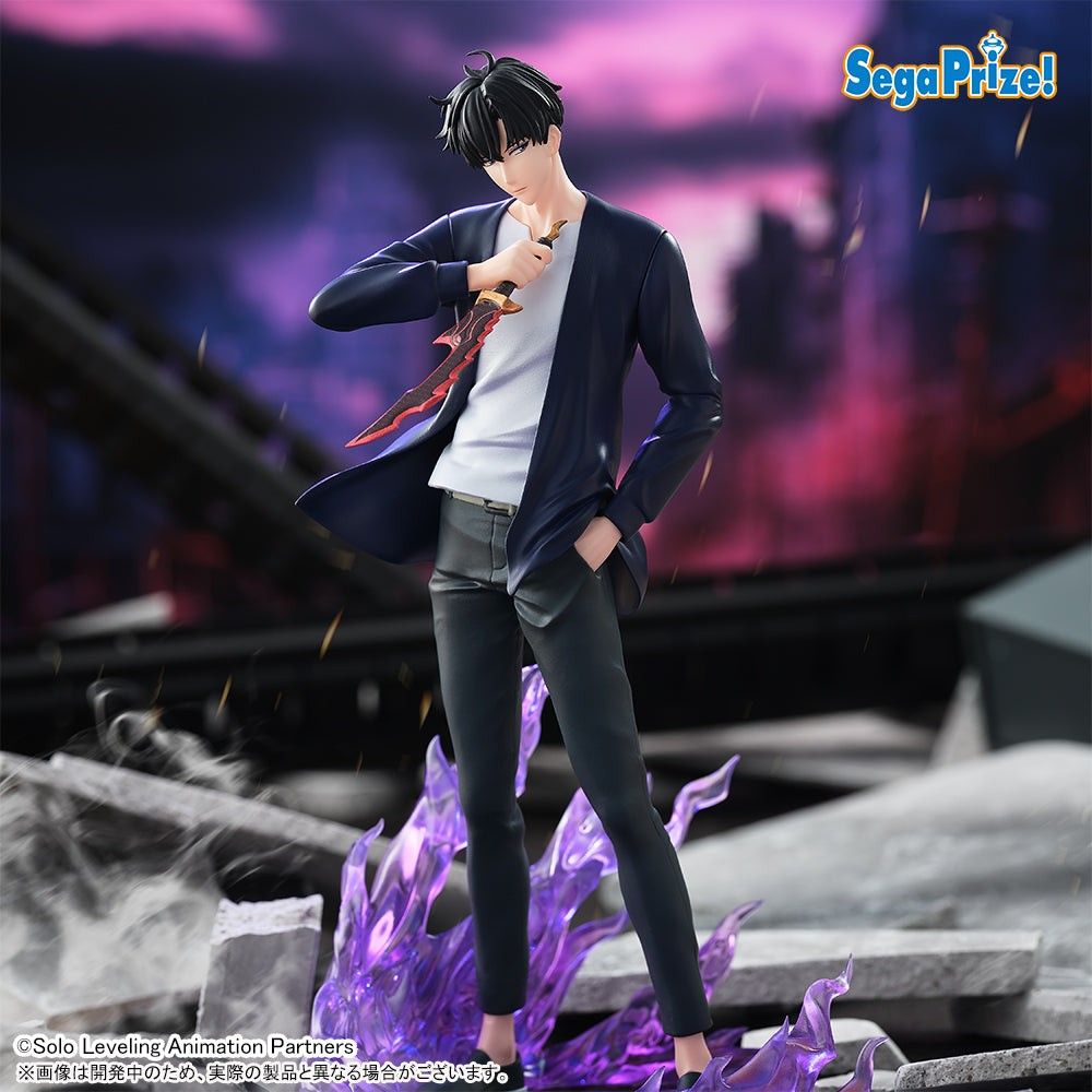 SOLO LEVELING, XROSSLINK SUNG JINWOO (Category: Figurines & Statues) located in Manila. Submitted by dahdaaa (Listing ID 1464399727, Image 2). Description: ↛ Condition: Mint in Box (with clam) ↛ can provide any proofs ↛ MOP: Cash/Gcash ↛ MOD: LBC, Lalamove, J&T or Pick up ↛ MEET UP: SM Sta.Mesa/Quiapo Church/Savemore Nagtahan/Vicente Cruz, España Blvd ↛ LOC: Sampaloc/Quiapo, Manila.
