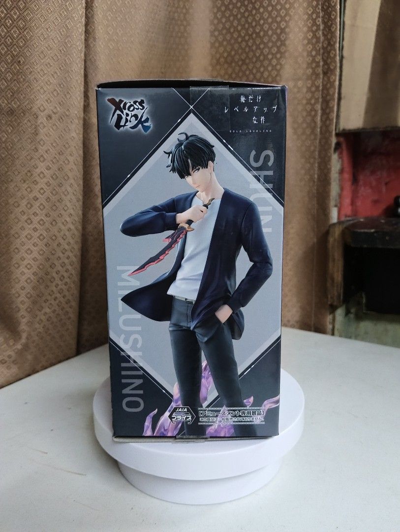 SOLO LEVELING, XROSSLINK SUNG JINWOO (Category: Figurines & Statues) located in Manila. Submitted by dahdaaa (Listing ID 1464399727, Image 3). Description: ↛ Condition: Mint in Box (with clam) ↛ can provide any proofs ↛ MOP: Cash/Gcash ↛ MOD: LBC, Lalamove, J&T or Pick up ↛ MEET UP: SM Sta.Mesa/Quiapo Church/Savemore Nagtahan/Vicente Cruz, España Blvd ↛ LOC: Sampaloc/Quiapo, Manila.