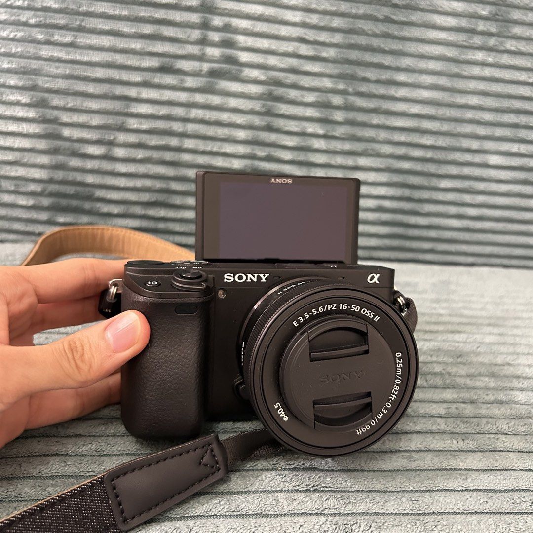 Sony Alpha a6000 Mirrorless Camera with 16-50mm Lens (Category: Cameras) located in Cavite. Submitted by _schmyla (Listing ID 1464402434, Image 1). Description: - Sony Alpha a6000 mirrorless camera - Comes with Sony E PZ 16-50mm f/3.5-5.6 OSS lens - Includes original strap -RFS: need funds ASAP -1 month old palang sakin .