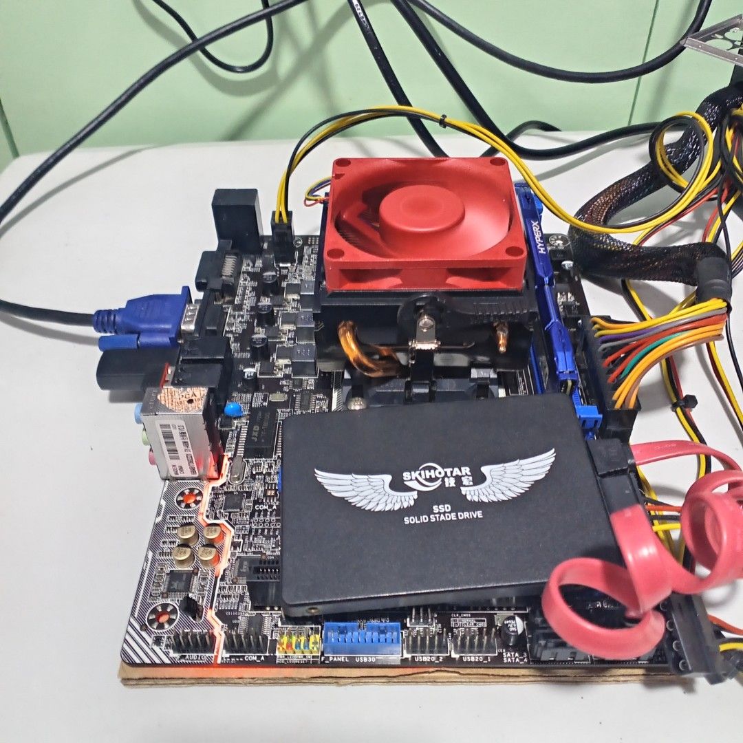 SOYO Motherboard Bundle Set Ready to Setup | For Office and WFH (Category: Computer Parts) located in Surigao. Submitted by goodandusefulstuff (Listing ID 1464502536, Image 2). Description: Budget-friendly ready to setup pc, perfect for home use, online classes, office work, browsing, and light productivity tasks. 📍 SPECIFICATIONS ✅ SOYO SY-A68M FS Motherboard with Blackplate ✅ AMD A8-7650 Radeon R7, 10 Compute Cores 4C+6G, 3294 Mhz, 2 (Cores) ✅