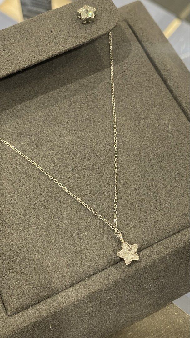 Sparkling Star Necklace and Earrings set (Category: Necklaces) located in Manila. Submitted by Pandorahope_30 (Listing ID 1464370775, Image 3). Description: - with receipt - with box - lifetime free cleaning - 925 Sterling Silver - zirconia stone - payment first policy - onhand & ready to ship.