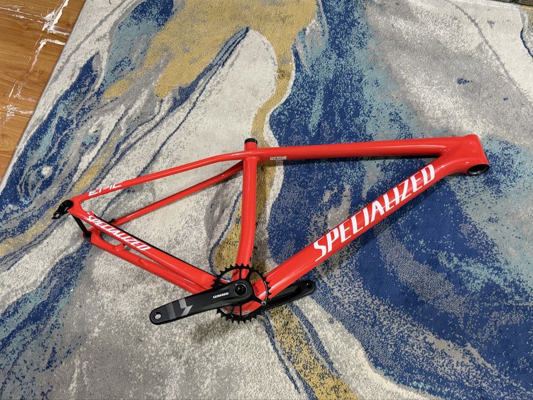 Specialized Epic HT (2022) Frame (Category: Bicycles) located in Quezon City. Submitted by adimsali6188617 (Listing ID 1464405323, Image 1). Description: - Red Specialized Epic Full Carbon Frame - Includes SRAM hollowtech crankset - with papers and scannable QR - Internal cabling - 120k but negiotable price - No issues very good condition only used for test drive then parts out - DM for messages or questions - Natambakan nalang kaya ibbenta nalan