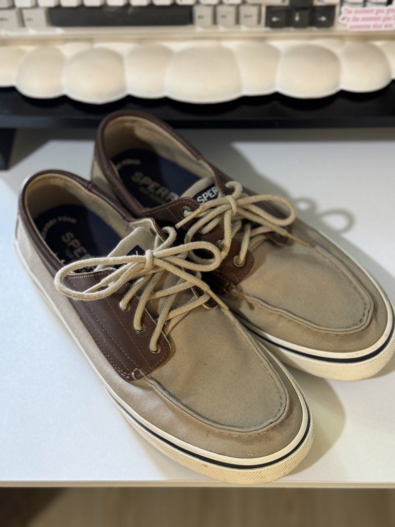 Sperry Men’s topsider (Category: Casual Shoes) located in Lagawe. Submitted by favorsnflavors69115 (Listing ID 1464403787, Image 1). Description: 100% original Mall bought No box No heel drags Soles not yellowish Still in good condition Size US10 Issue: tag sa loob hindi na buo. Yun lang 1,500+sf (75).