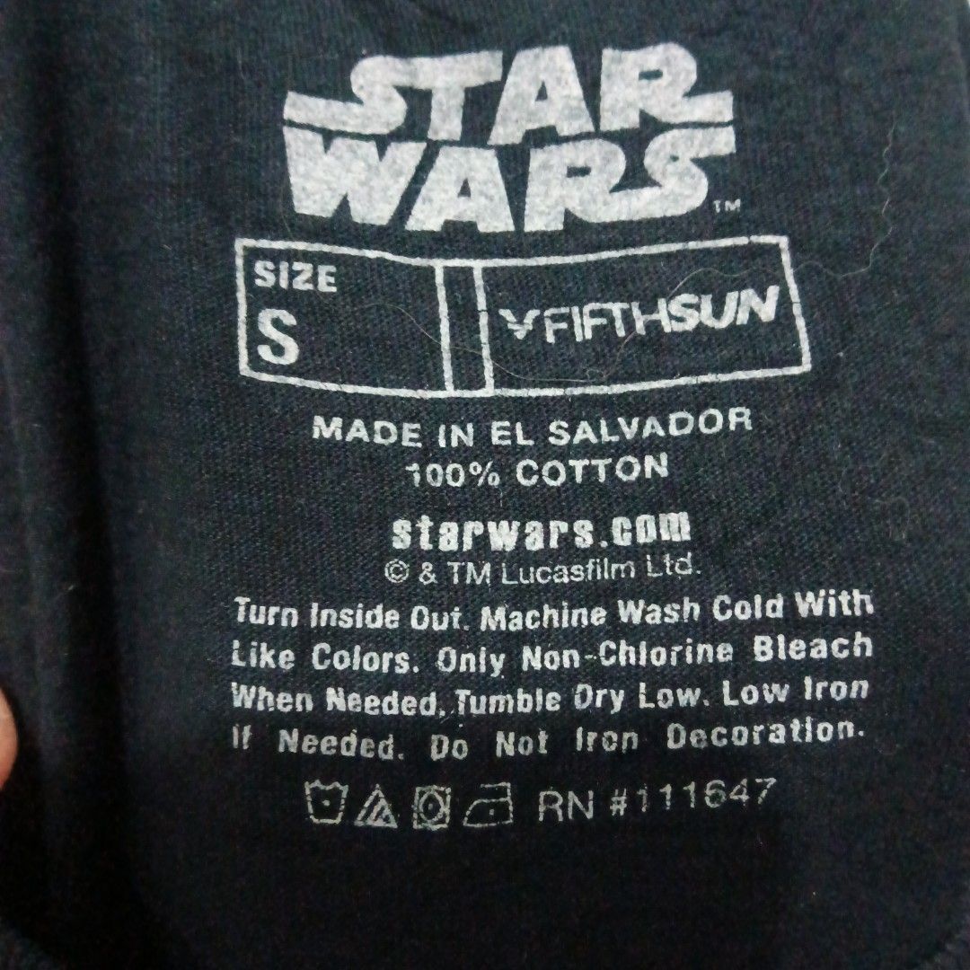 STAR WARS BrandNew Shirt (Category: Shirts) located in Caloocan City. Submitted by jaychingsss (Listing ID 1464402009, Image 2). Description: Star Wars Big Print Shirt - 100 18x26 Brandnew Color Rate: 10/10 NEED WASH.