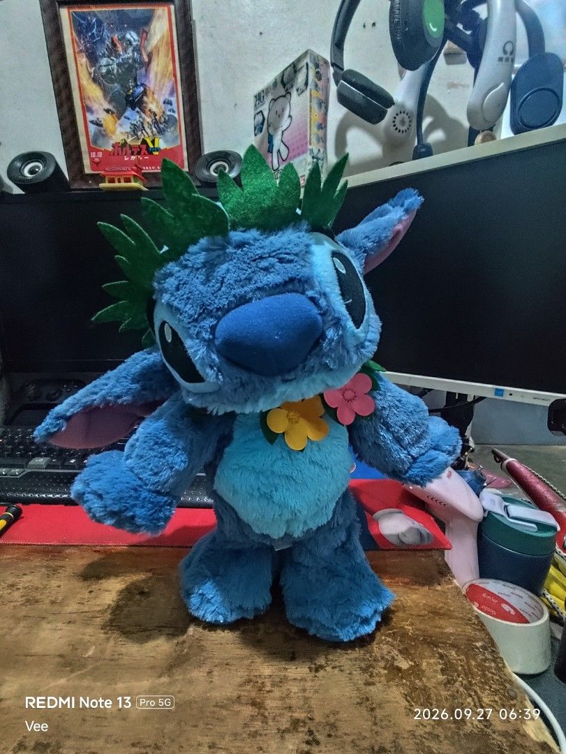 Stitch Singing Aloha Plush (Category: Plushies & Soft Toys) located in Malabon City. Submitted by jayveetotz (Listing ID 1464361887, Image 1). Description: Stitch Singing Aloha Plush Working Song AA Battery operated Disney Markings Issue: Cannot dance Original Price 3.5k on Toys R Us Location: Malabon City.