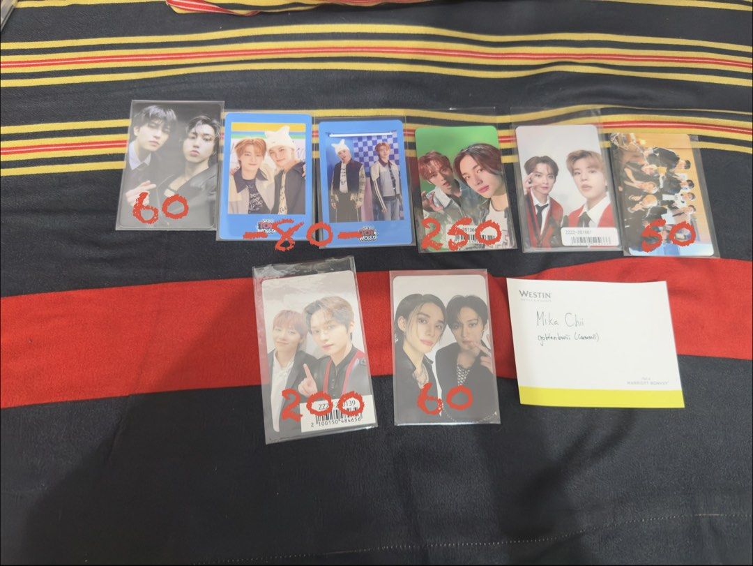 Stray Kids Unit Photocards (Category: K-Wave Merchandise) located in Marikina City. Submitted by goldenbwiii (Listing ID 1464458792, Image 1). Description: wts lfb Stray Kids Unit photocards (Minjeong, Hyunho, 2Min, Jeonglix, Seungsung) - Prices shown in the pictures. - All in mint condition - Message for inquiries and availability check. Can give discount for those getting a lot. - Official photocards. - MOP: Gcash, Maribank, Bpi, Gotyme, Maya, 