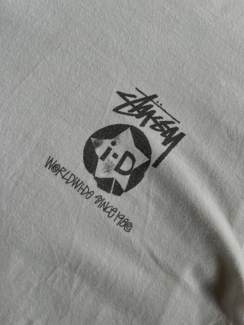 Stussy ID Worldwide Collab Tee (Category: Tshirts & Polo Shirts ) located in Manila. Submitted by nofuckingli (Listing ID 1464356877, Image 2). Description: Stüssy ID Worldwide Collab Tee declared authentic Length: 28 Width: 18 Best Fit: S–M signs of usage, 9/10 condition Color Rate: 9.5/10.