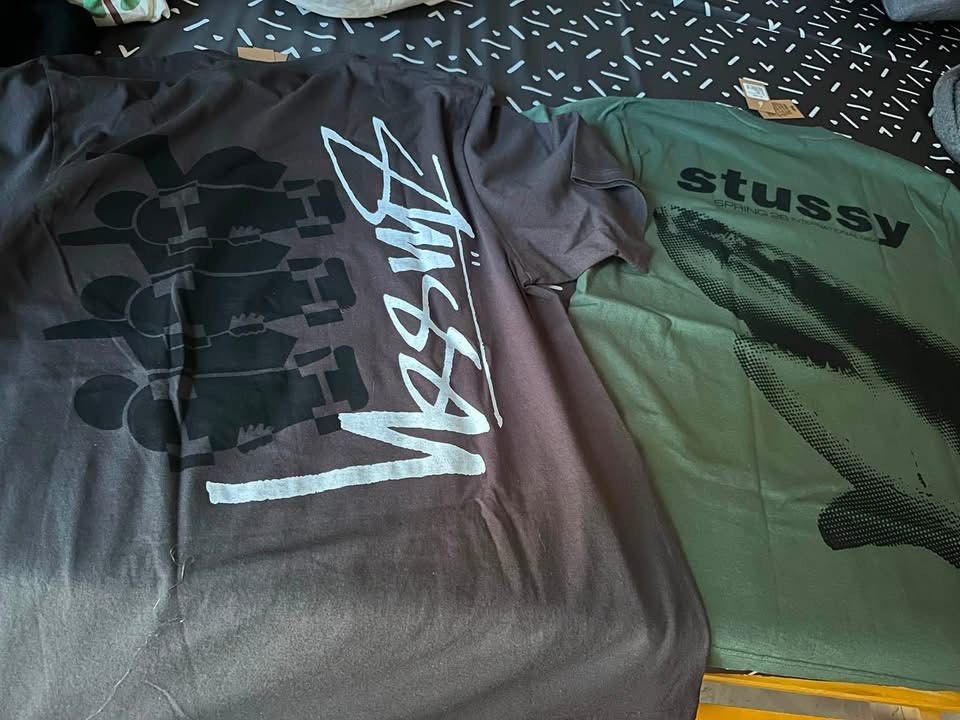Stussy T-shirts and Red Cap Bundle (Category: Tshirts & Polo Shirts ) located in Cavite. Submitted by drewklein (Listing ID 1464417869, Image 3). Description: - Brand new Stussy bundle! - Includes 2 graphic t-shirts with unique designs. - Comes with a red Stussy cap in original packaging. - All items are new with tags. - Ideal for Stussy enthusiasts and collectors. - Don't miss out on this great deal!.