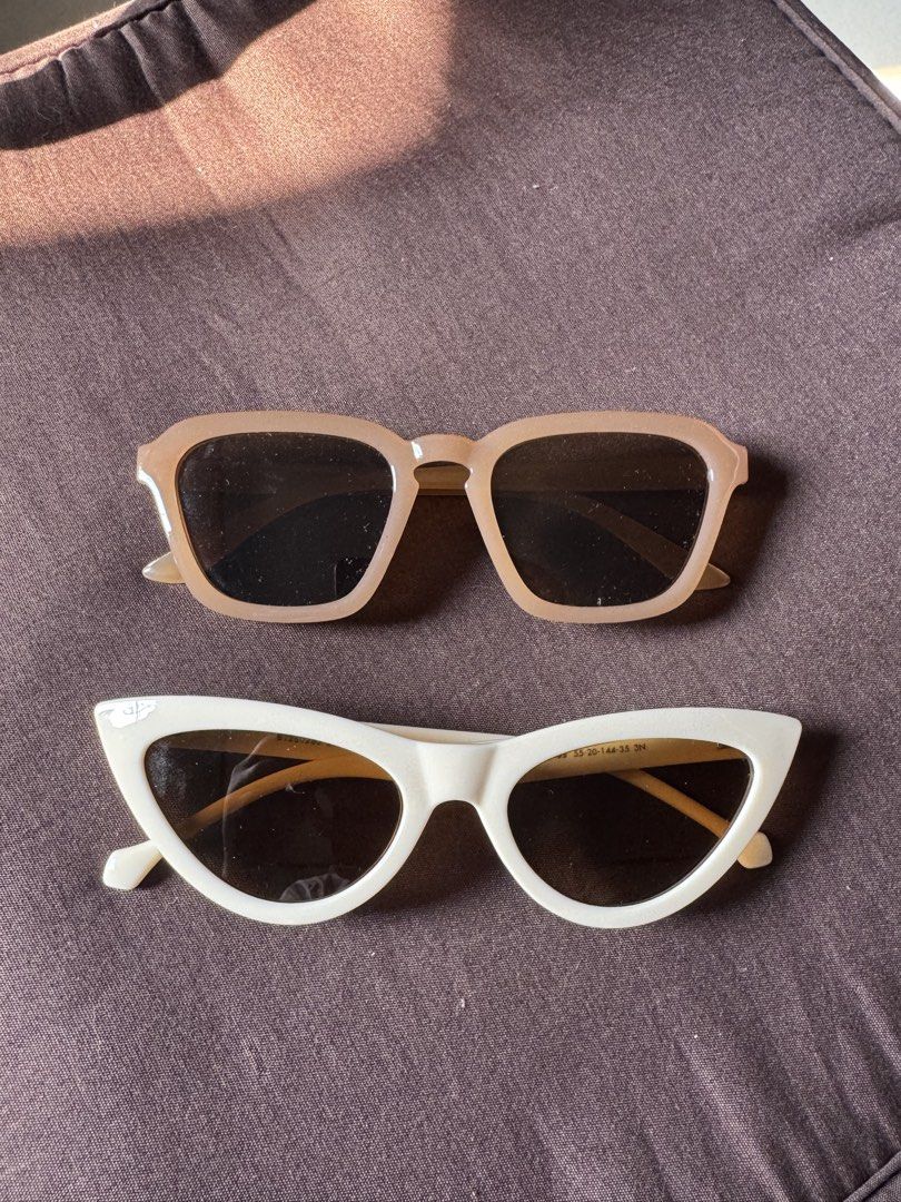 Sunnies Studios & Baobab Sunnies - SOLD AS SET (Category: Sunglasses & Eyewear) located in Pasay City. Submitted by margucci_0823 (Listing ID 1464410228, Image 1). Description: - Sunnies used once; Baobab never used - Brand 1: Sunnies Studios (ZIA COCONUT) - Brand 2: Baobab - NO CASE - SOLD AS SET P Delivery shouldered by buyer via Lalamove 📍Betterliving, Pque RFS: Di na ginagamit.
