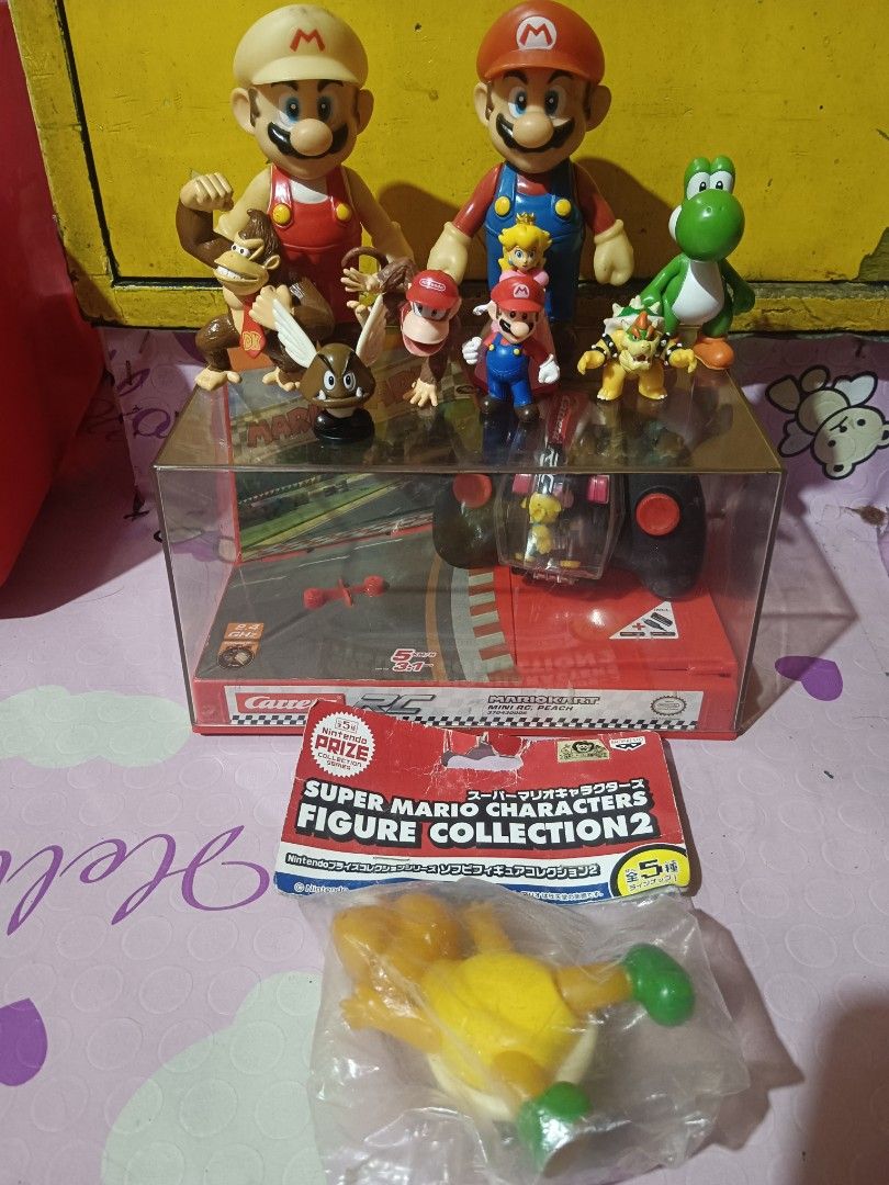 Super Mario bros (Category: Action & Battle Toys) located in Pasig City. Submitted by rednaxela_rich (Listing ID 1464560647, Image 1). Description: 11pcs Mario characters set as is wysiwyg.