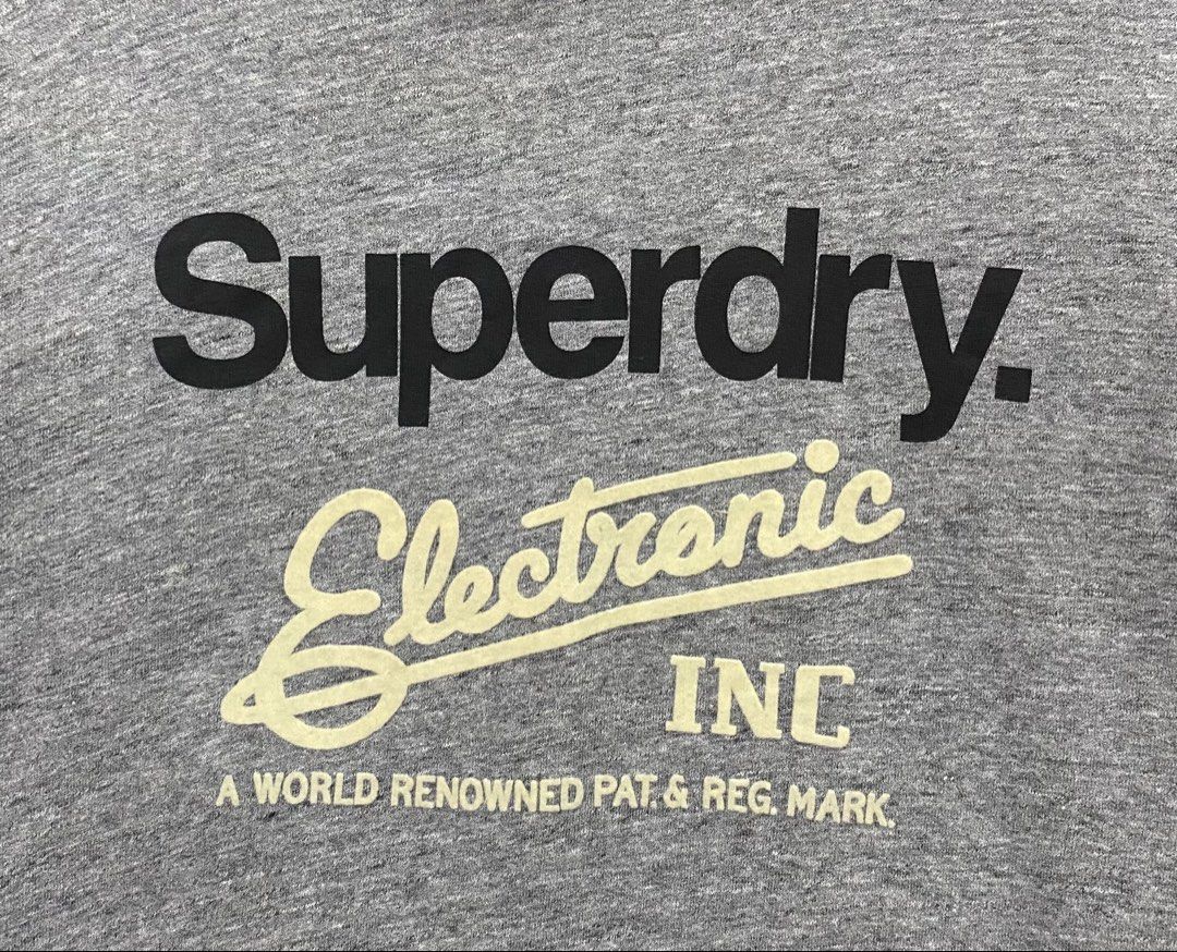 Superdry Electronic Inc sweatshirt crew neckline (Category: Coats, Jackets and Outerwear) located in Pozorrubio. Submitted by thrifttownph (Listing ID 1464381383, Image 2). Description: Superdry Electronic Inc sweatshirt crew neckline Size:Large Dimes:25x28 No issues Color rate:9:8/10 Good condition.