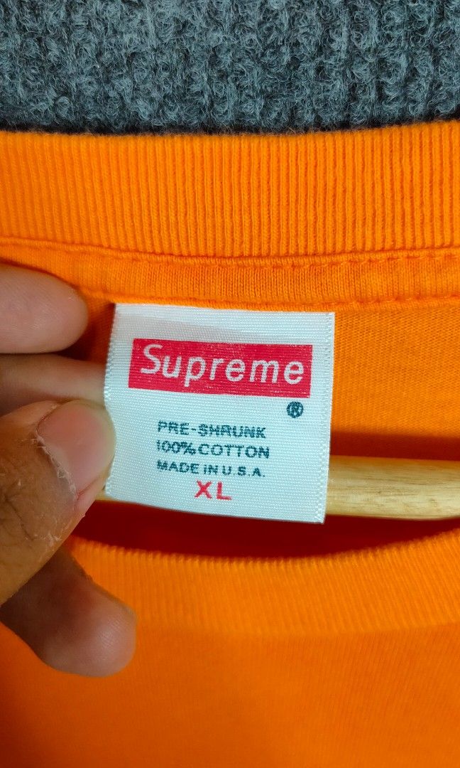 Supreme (Category: Tshirts & Polo Shirts ) located in Bolinao. Submitted by tokiya. (Listing ID 1464406728, Image 3). Description: Supreme Size Large 21x31 (small dot stain).