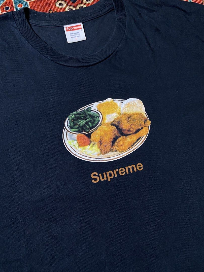 SUPREME CHICKEND DINNER TEE (Category: Tshirts & Polo Shirts ) located in Antipolo. Submitted by asiansnot613 (Listing ID 1464483732, Image 2). Description: wts supreme chicken dinner tee large | used - good authentic 1.3k shipped dm for more details. antipolo city, rizal📌.