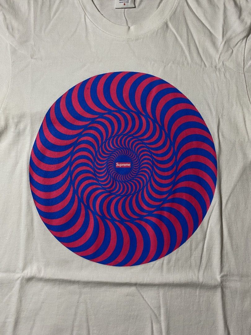 SUPREME X SPITFIRE TEE (Category: Tshirts & Polo Shirts ) located in Antipolo. Submitted by asiansnot613 (Listing ID 1464484401, Image 2). Description: wts supreme spitfire classic swirl tee 18x27 | used - good authentic 1.4k shipped dm for more details. antipolo city, rizal📌.