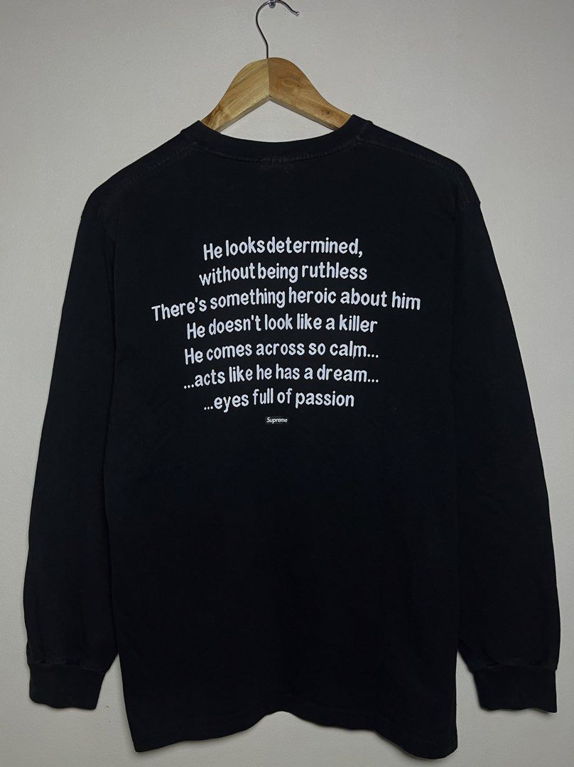 SUPREME X THE KILLER MOVIE (Category: Hoodies) located in Marikina City. Submitted by chasecollectives (Listing ID 1464377783, Image 2). Description: supreme x the killer movie excellent condition size medium (21 by 27) no issue.