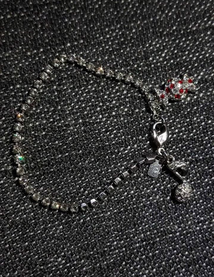 Swarovski Authentic Bracelet Note Charms Crystal (Category: Luxury Accessories) located in Manila. Submitted by christoph17 (Listing ID 1464381820, Image 3). Description: great condition authentic Swarovski crystal Swan logo no box available.