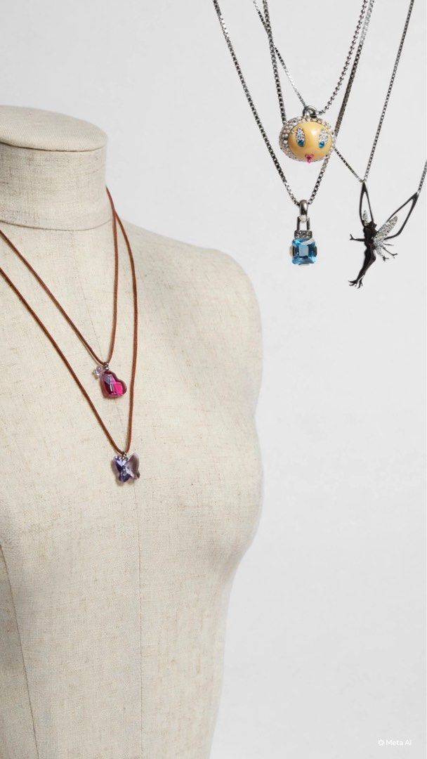 Swarovski Crystal Butterfly Pendant (Category: Necklaces) located in Pasig City. Submitted by smartshopping.ph (Listing ID 1464375526, Image 3). Description: This darling vintage jewelry piece spotlights an iconic Swarovski Crystal Butterfly Mini Pendant, capturing the magic of a mid-2000s woodland fairy tale. 🦋.