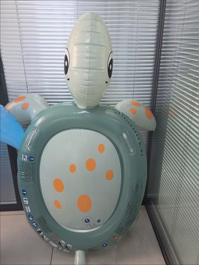 Swim Essentials Luxe Float Turtle Pool Float (Category: Water Sports) located in Singapore. Submitted by authentict (Listing ID 1464407718, Image 2). Description: - Fun turtle-shaped pool float - Suitable for both kids and adults - Easy to inflate and use - Made from durable material - Ideal for summer fun Brand new (Sealed) Dimension on last Pic No nego. For courier please click Buy!.
