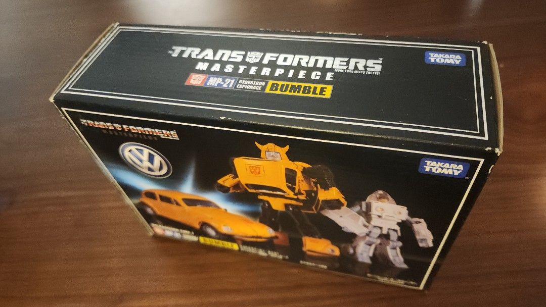 Takara Tomy Transformers Masterpiece MP-21 Bumblebee VW Type 1 Authentic (Category: Vehicle & Diecast Models) located in Taguig. Submitted by RJR888 (Listing ID 1464556576, Image 3). Description: Authentic Item! - Takara Tomy Transformers Masterpiece MP-21 Bumblebee - Features the iconic Volkswagen Type 1 Beetle alt mode - Transforms from a classic VW Beetle into the Autobot Bumblebee - All original accessories are included - Comes in original pa