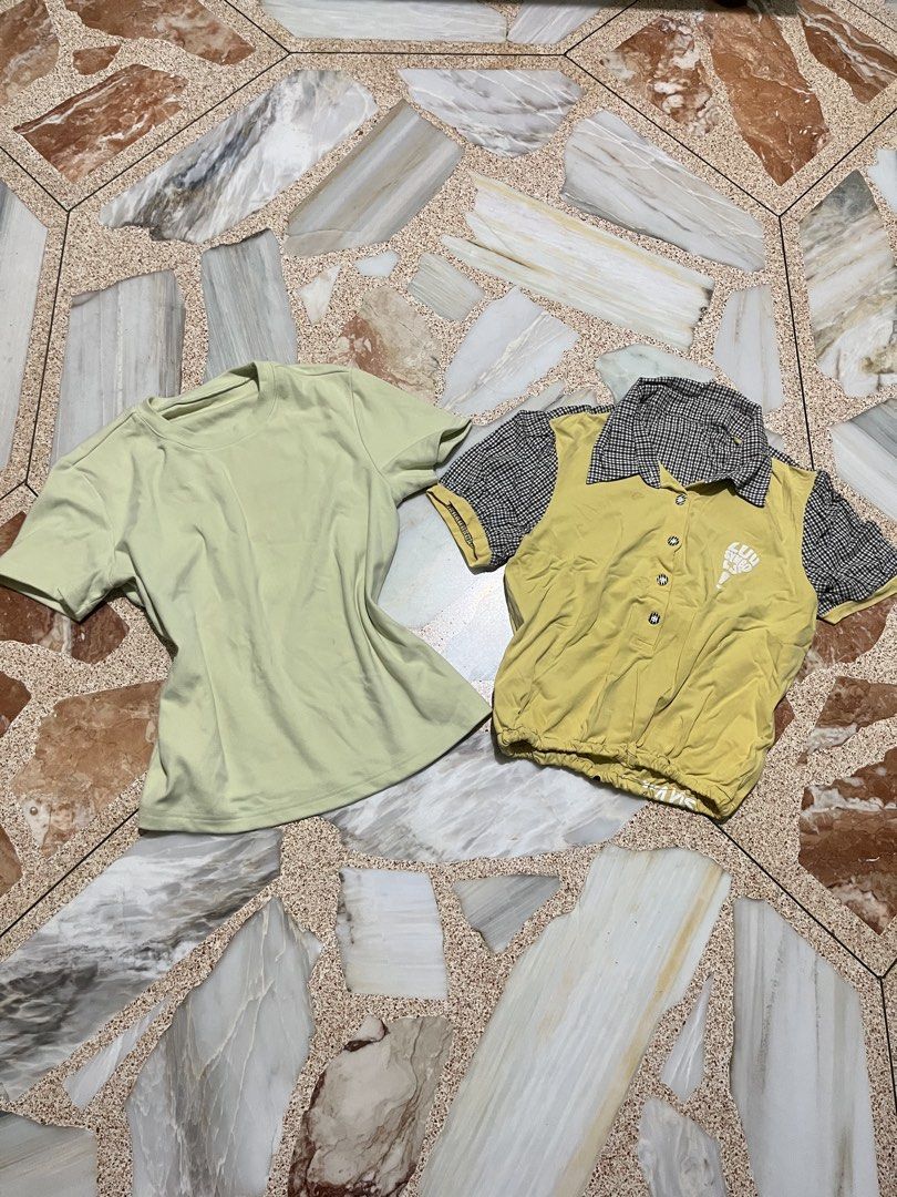 (TAKE ALL) 10pcs Preloved Tops (Category: Blouses) located in Bustos. Submitted by loved_rei (Listing ID 1464434859, Image 2). Description: size: s-m rfs: decluttering 🚚: J&T Express - payment first.