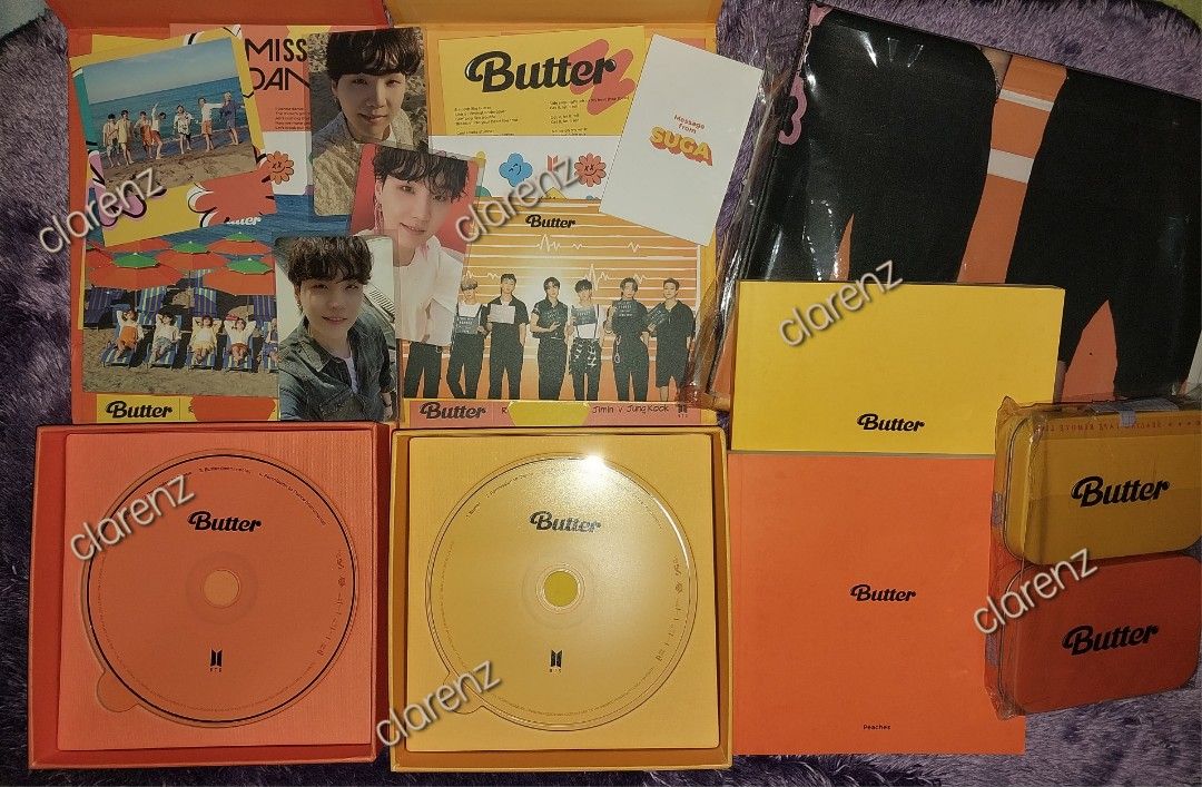 [TAKE ALL] BTS Official Merch (Category: K-Wave Merchandise) located in Lingayen. Submitted by clare_07 (Listing ID 1464418445, Image 2). Description: [TAKE ALL] BTS Official Merch ■ BTS Official Lightstick Special Edition MAP OF THE SOUL (MOTS) EDITION Inclusions : Official MOTS Lightstick (Preloved) Complete Box (Dent Box) Official Strap Dust Bag / Manual ■BTS Proof Album and Photocards ■BTS Butter Album ▪︎ What you see is what you get. ▪︎Declu