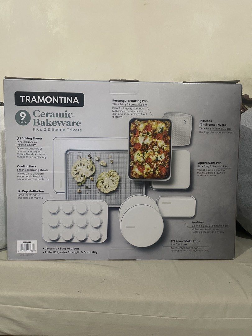 Taramontina Ceramic Bakeware Set (Category: Breadmakers) located in Cavite. Submitted by lalavs08 (Listing ID 1464380766, Image 3). Description: Brand New Taramontina Ceramic Bakeware Set 9pc.
