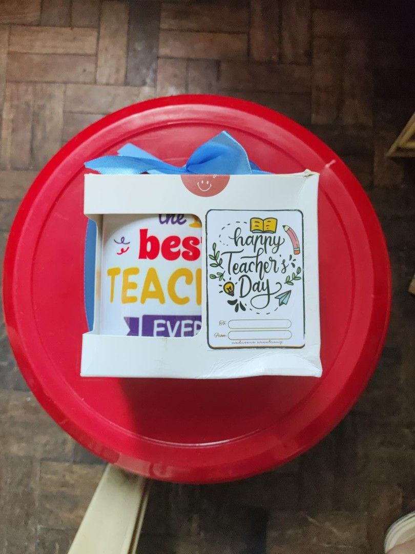 Teacher's Day Ceramic Mugs (Category: Coffee & Tea Tableware) located in Manila. Submitted by warmshark.1ae1ea (Listing ID 1464396912, Image 1). Description: “Teacher's Day Ceramic Mugs – ₱180 for both”.