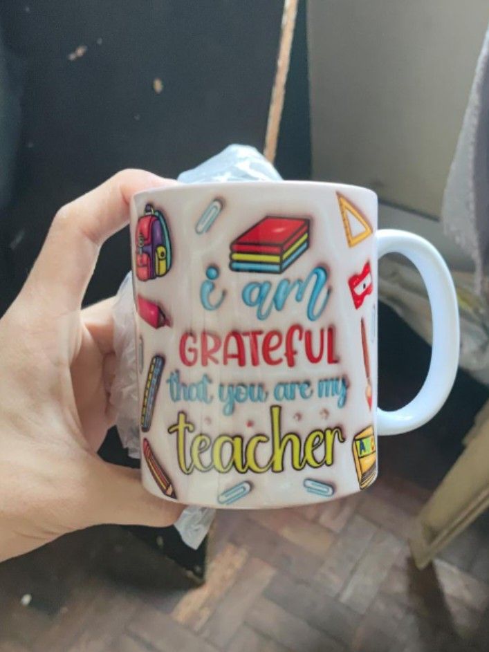 Teacher's Day Ceramic Mugs (Category: Coffee & Tea Tableware) located in Manila. Submitted by warmshark.1ae1ea (Listing ID 1464396912, Image 2). Description: “Teacher's Day Ceramic Mugs – ₱180 for both”.