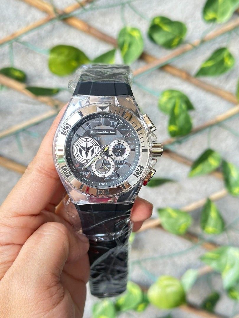 TechnoMarine (Category: Men's Watches) located in Toledo. Submitted by sissyoriginalstuff (Listing ID 1464364791, Image 3). Description: Finally restock tayo‼️ Tech🅾️m🅰️rine Cruise cali‼️kha26 men 46.65 mm In all black dial (with protective bezel) DISCLAIMER: Sissyoriginalstuff is not affiliated with or by the featured brand. All trademarks and copyrights belong to their respective owners. Working chronos TM 118119 ₱8,499.