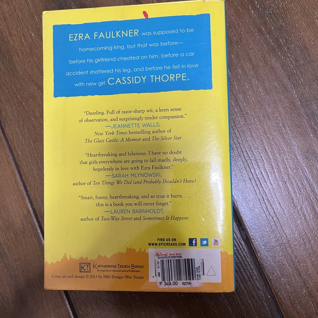 The Beginning of Everything (Category: Storybooks) located in Quezon City. Submitted by julia_ppp (Listing ID 1464468958, Image 2). Description: note: i plastic wrapped the cover!.