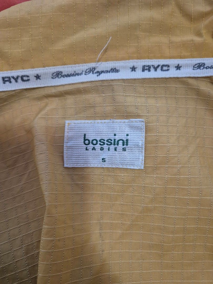 Thrifted/Ukay Yellow Windbreaker Jacket (Bossini) (Category: Coats, Jackets and Outerwear) located in San Juan City. Submitted by kiwi_o3o (Listing ID 1464441444, Image 3). Description: Well used but no damages Fits ladies small-medium sizes Buyer will shoulder SF .