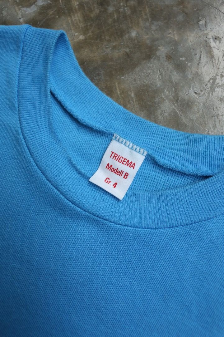 Trigema - “Bundeswehr” Modell B (Category: Tshirts & Polo Shirts ) located in Manila. Submitted by graymatter_ (Listing ID 1464450501, Image 3). Description: Trigema - “Bundeswehr” Modell B German Army Training Uniform similar to the runway from Vetements S/S 27 Tagged Size: Gr. 4 Condition: 8.5/10 Flaws: Minor Discoloration at Front Material: 100% Cotton Made in: Dimensions Length: 22.5 Width: 17 Shoulder: 19 Sleeve: 8.5 .