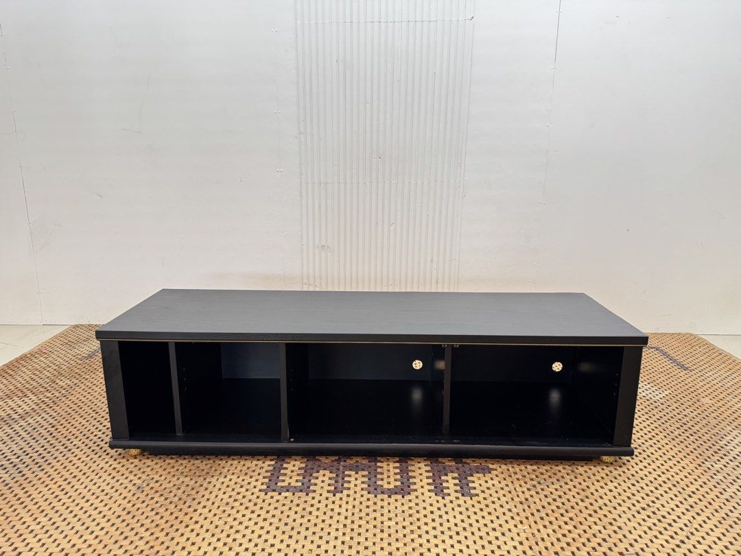 Tv Rack 57 inches (Category: TV Consoles) located in Quezon City. Submitted by matetdevis13 (Listing ID 1464566922, Image 2). Description: Wooden Open Shelves TV Rack Price: 5,500 L57.5 x W17.5 x H15 In good condition Code MJS20-T22A.