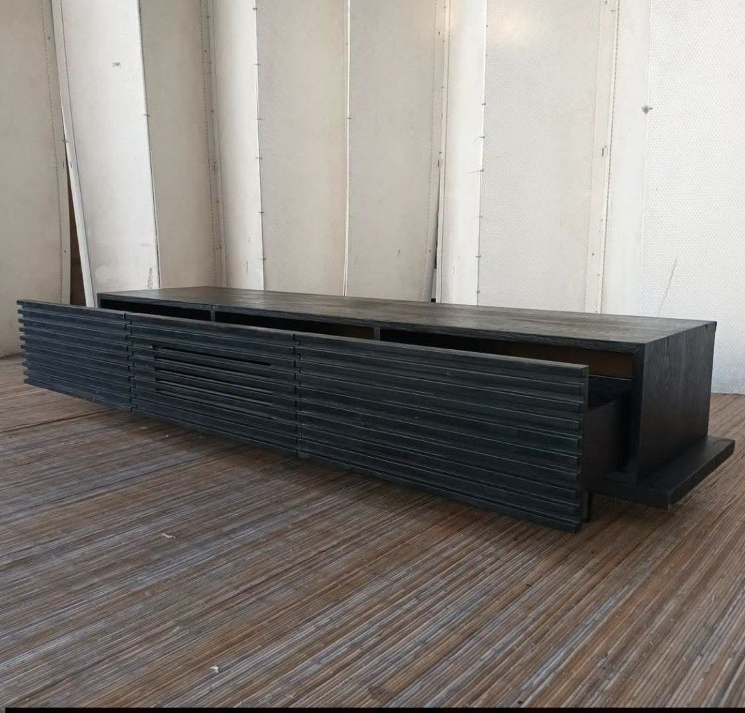 Tv Rack UpTo 75" (Category: TV Consoles) located in Meycauayan. Submitted by marygracecasimiro (Listing ID 1464525045, Image 3). Description: TV Console Good up to 75” L71 x W17 x H13 Price: 8,500, 💜💜.