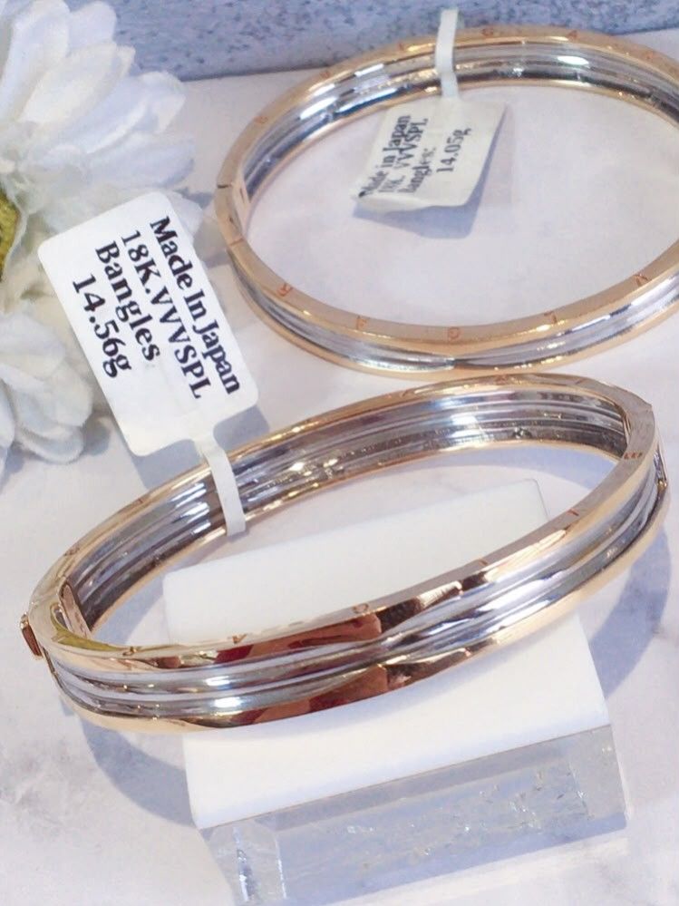 two tone bvlgri bangles 18k gold (Category: Bracelets) located in Manila. Submitted by primejewelry (Listing ID 1464369590, Image 1). Description: .