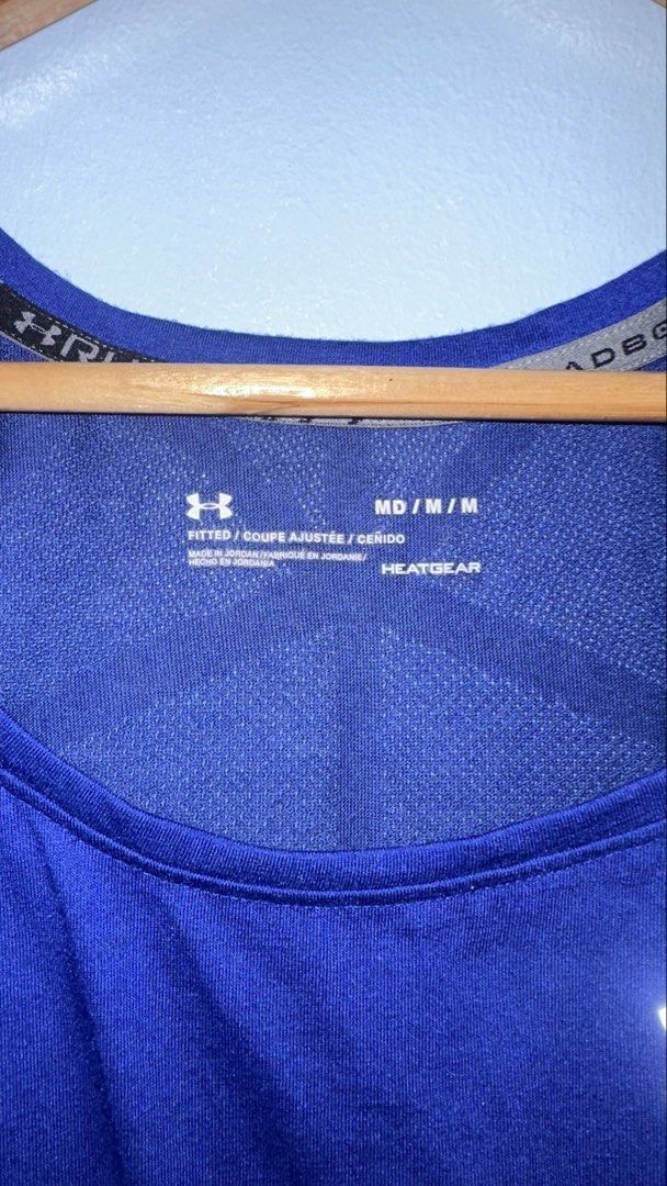 UNDER ARMOUR SINGLET (Category: Activewear) located in Manila. Submitted by bendeictsthrift53 (Listing ID 1464567254, Image 3). Description: - UNDER AMOUR SINGLET - AS NEW CONDITION - NO ISSUE - SIZE M - 17.5x25 - SOLID NITO PANG RUN AT PANG PICKLE - COLOR RATE 9.5/10 .