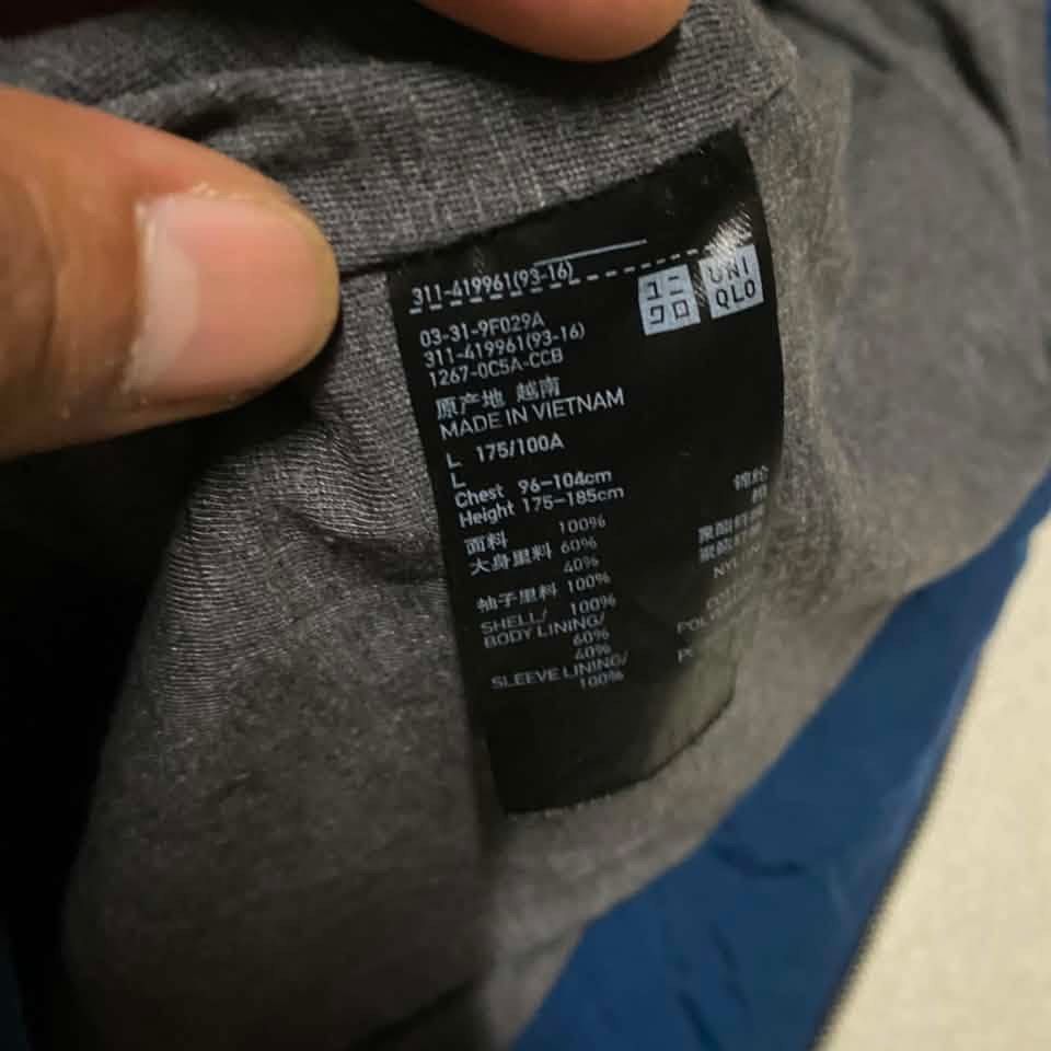 uniqlo jersey field parka jacket (Category: Coats, Jackets and Outerwear) located in Taguig. Submitted by xi_xxix1129 (Listing ID 1464397879, Image 3). Description: uniqlo jersey field parka jacket large on tag 23x27 excellent minimal issue on one button last pic 399php +sf no cod taguig 📍.