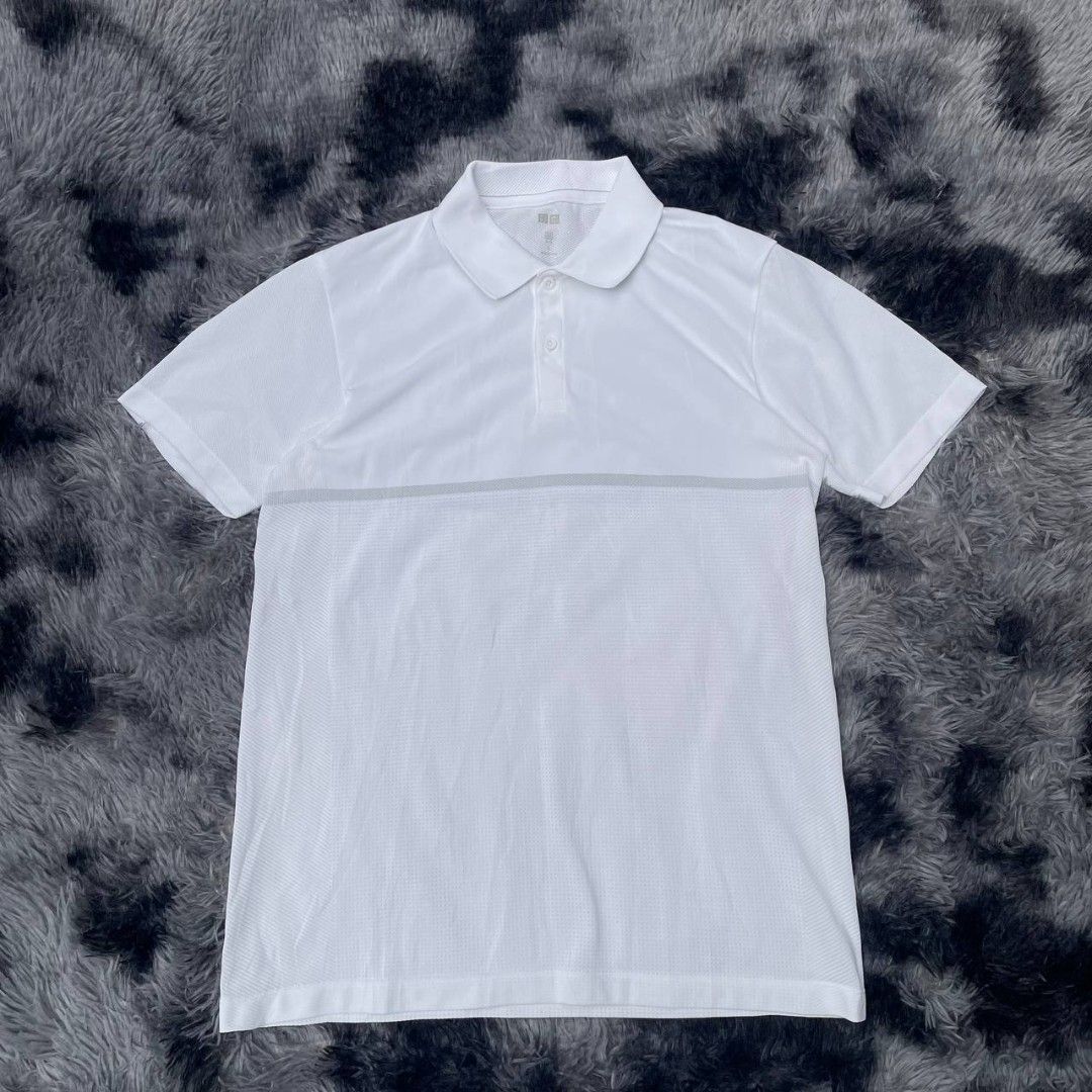 Uniqlo Polo (Category: Tshirts & Polo Shirts ) located in Davao. Submitted by knthrftfnds_3704 (Listing ID 1464533139, Image 1). Description: Excellent condition No issue Already washed Width-21 LENGTH-28.