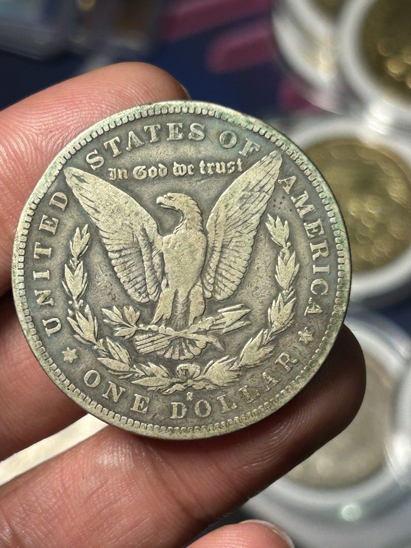 United States: 1893 Morgan Silver Dollar (Category: Currency) located in Iloilo. Submitted by jackpot.treasures (Listing ID 1464358614, Image 2). Description: - Authentic 1893 Morgan Silver Dollar coin - Iconic Lady Liberty design on the obverse - Majestic eagle design on the reverse - A must-have for any serious coin collector - Feel free to ask any questions!.