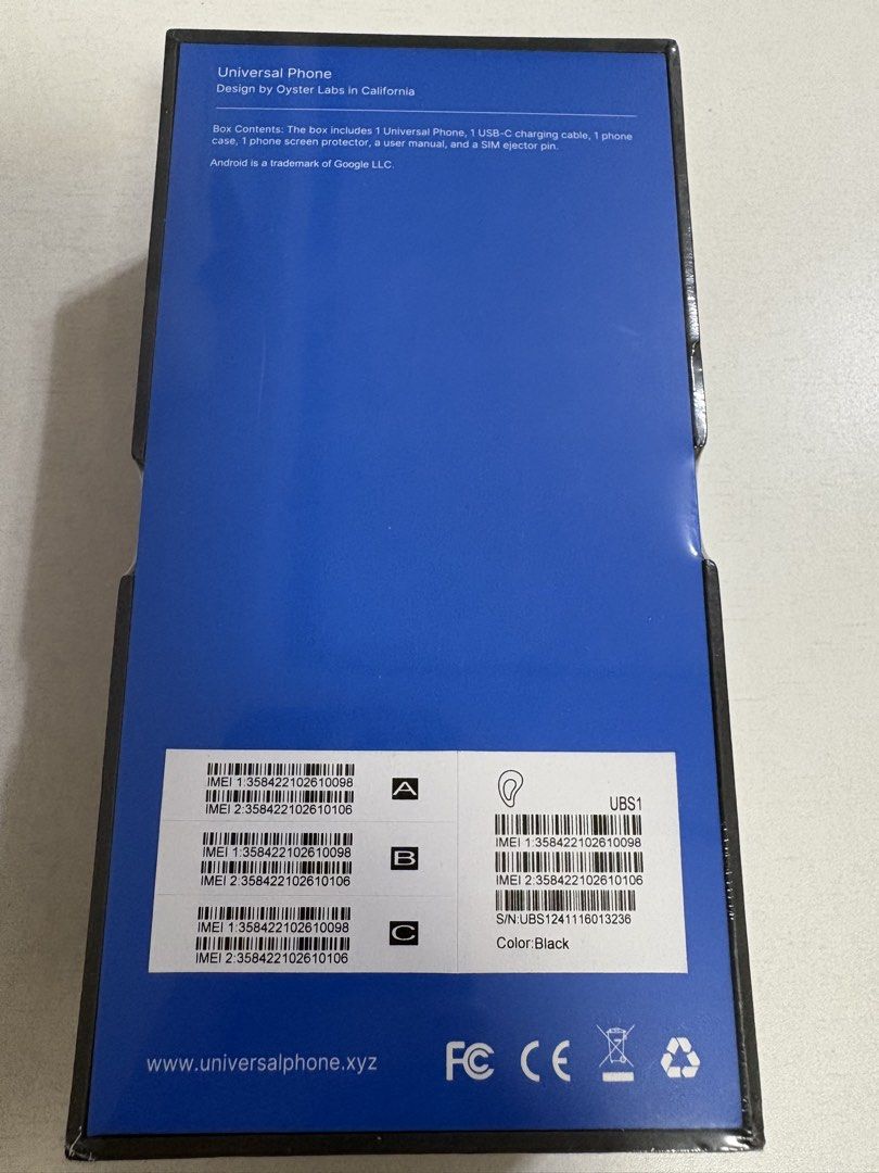 Universal Basic Smartphone (UBS) （分類：其他手機）位於 Hong Kong。 由 walking_cat 提交（商品編號 1464472026，圖片 3）。簡介： 專為 TG及 TON 區塊鏈生態系設計的 Web3 智能手機 Universal Phone（型號 UBS1）。。